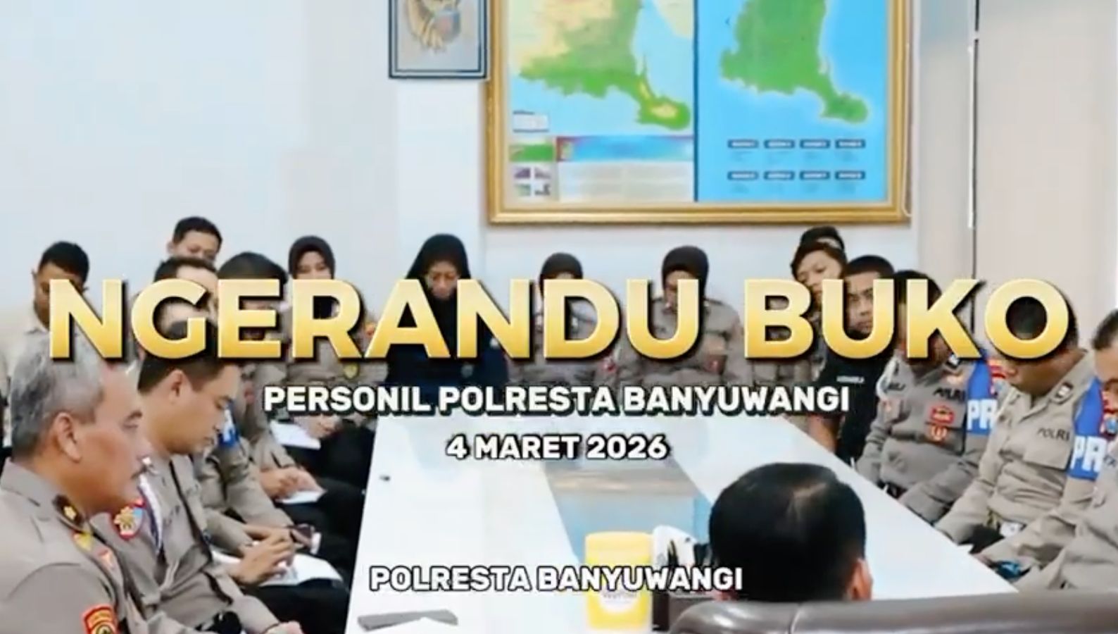 Kegiatan Ngerandu Buko Kapolresta Banyuwangi Bersama Personel